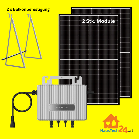 HT24 Balkonkraftwerk SET 800 - inkl. Zustellung in ganz Österreich bis Bordsteinkante