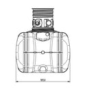 Regenwassertank 10.000 Liter | unterirdisch mit Siphon und Kleintierschutz | inklusive Domschacht-3