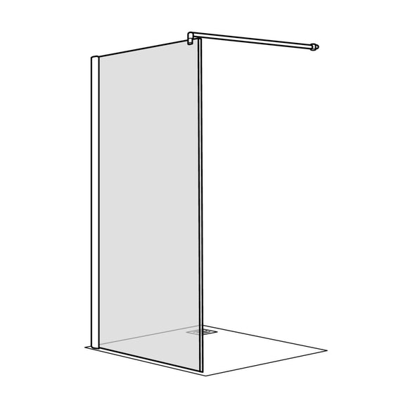 Duscholux DU-Wand 1tlg. A:li/re Aktions Walk-in 1400x2000 951 SGL