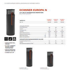 OCHSNER Europa N 300 R CA (R290) Warmwasser-Wärmepumpe