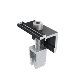 ALUMERO easyCLAMP Endklemme Click 30–42 mm mit Erdungspin schwarz