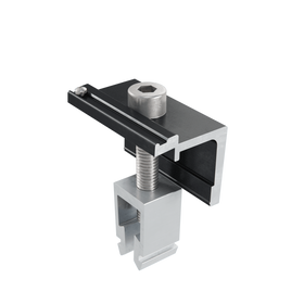 ALUMERO easyCLAMP Endklemme Click 30–42 mm mit Erdungspin schwarz