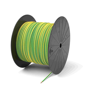 PVC Aderleitung auf Einweg-Spule 200m Ye 3x1,5 sw, bl, gelb/grün