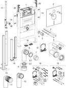 GEBERIT – Duofix WC-Element Omega12 mit Bauhöhe 82 cm-2