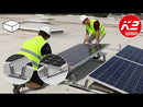 K2 Balkonkraftwerk - XPress Flachdachset 10° | für 2 Stk. Module in Reihe-2