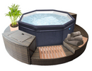 NetSpa Octopus Whirlpool mit Möbelset – Halbfester Outdoor-Whirlpool für 4–6 Personen-1